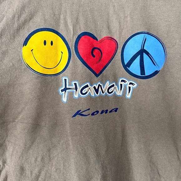 Vintage Men’s T Shirt Hawaii Kona XXL Cotton Made in Mexico Graphic Short Sleeve - Picture 6 of 10